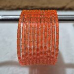 हल्दी कलर मे काँच की 12 चुडी