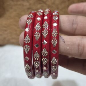 केमिकल में लाल 4 चूड़ी N13