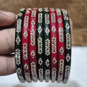 लाल- हरा चूडी सेट N17